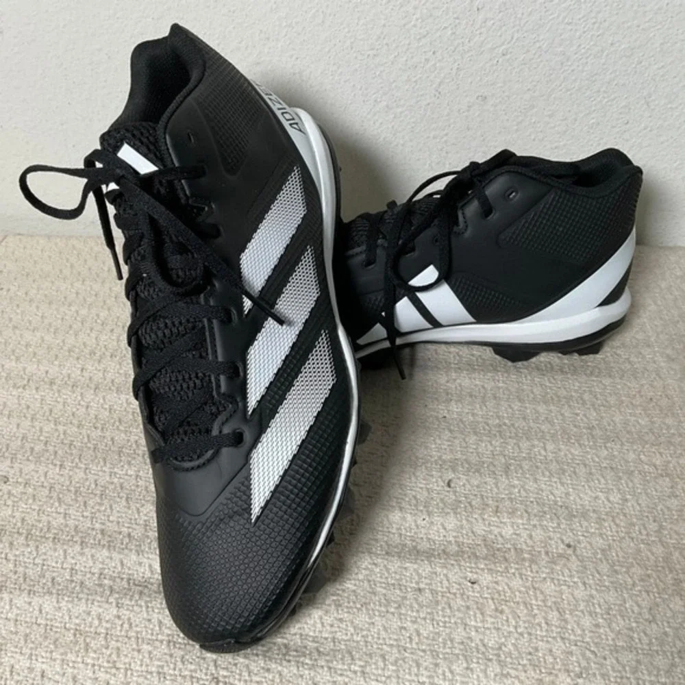 Adidas Adizero Afterburner 9 Mens‎ Football Cleats Black White IF5102 Size 13